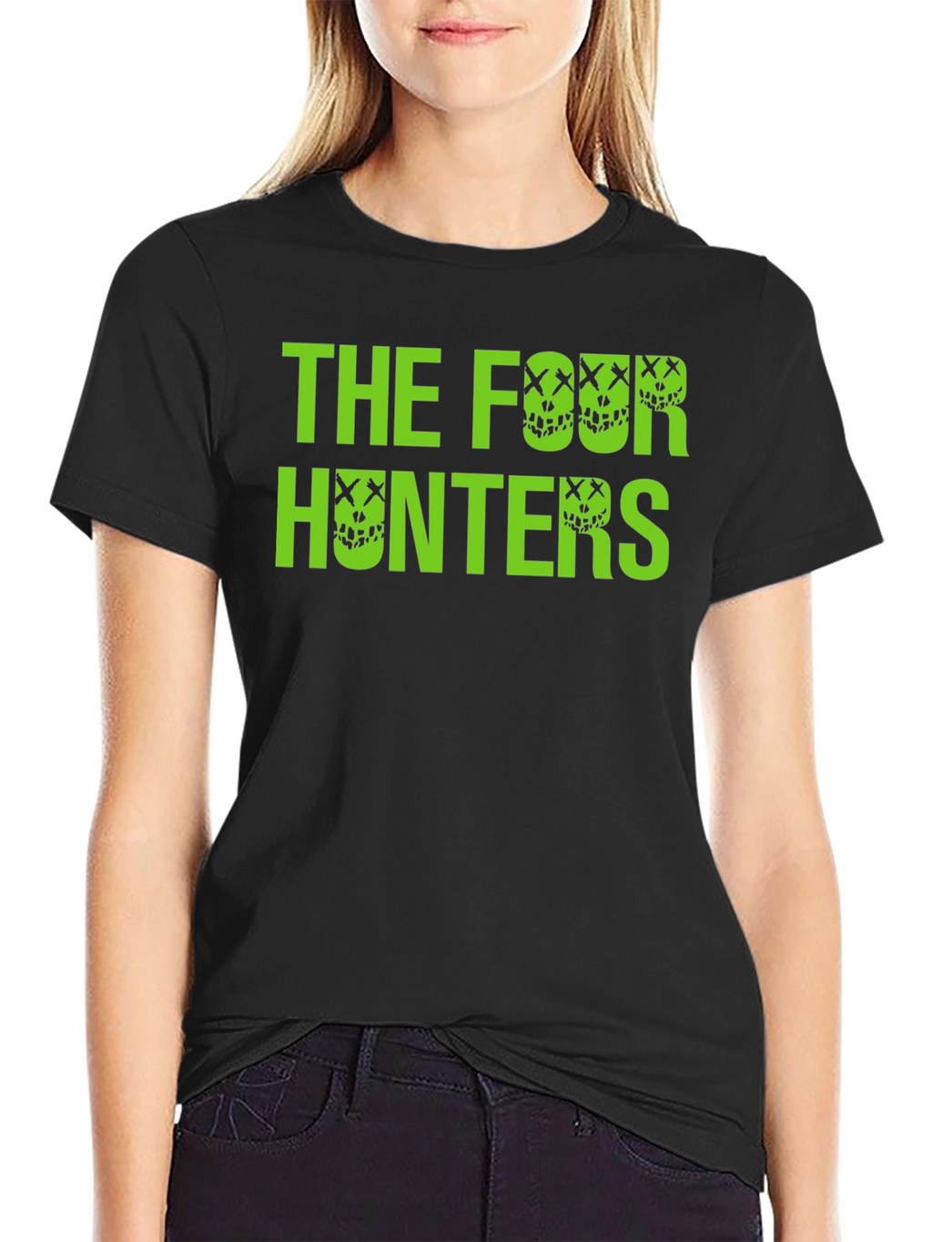 The Four Hunters Black Graphic Tee