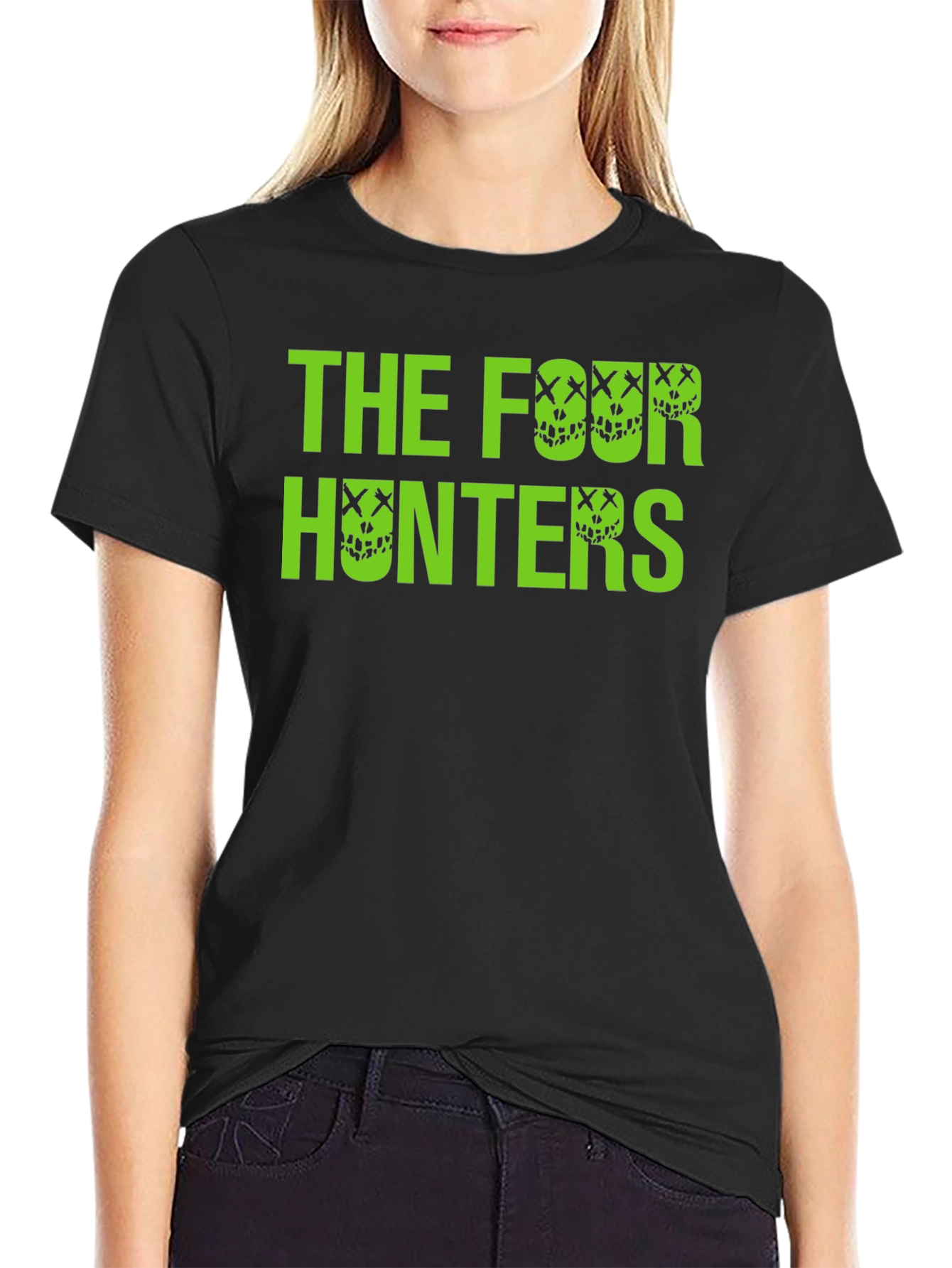 The Four Hunters Black Graphic Tee