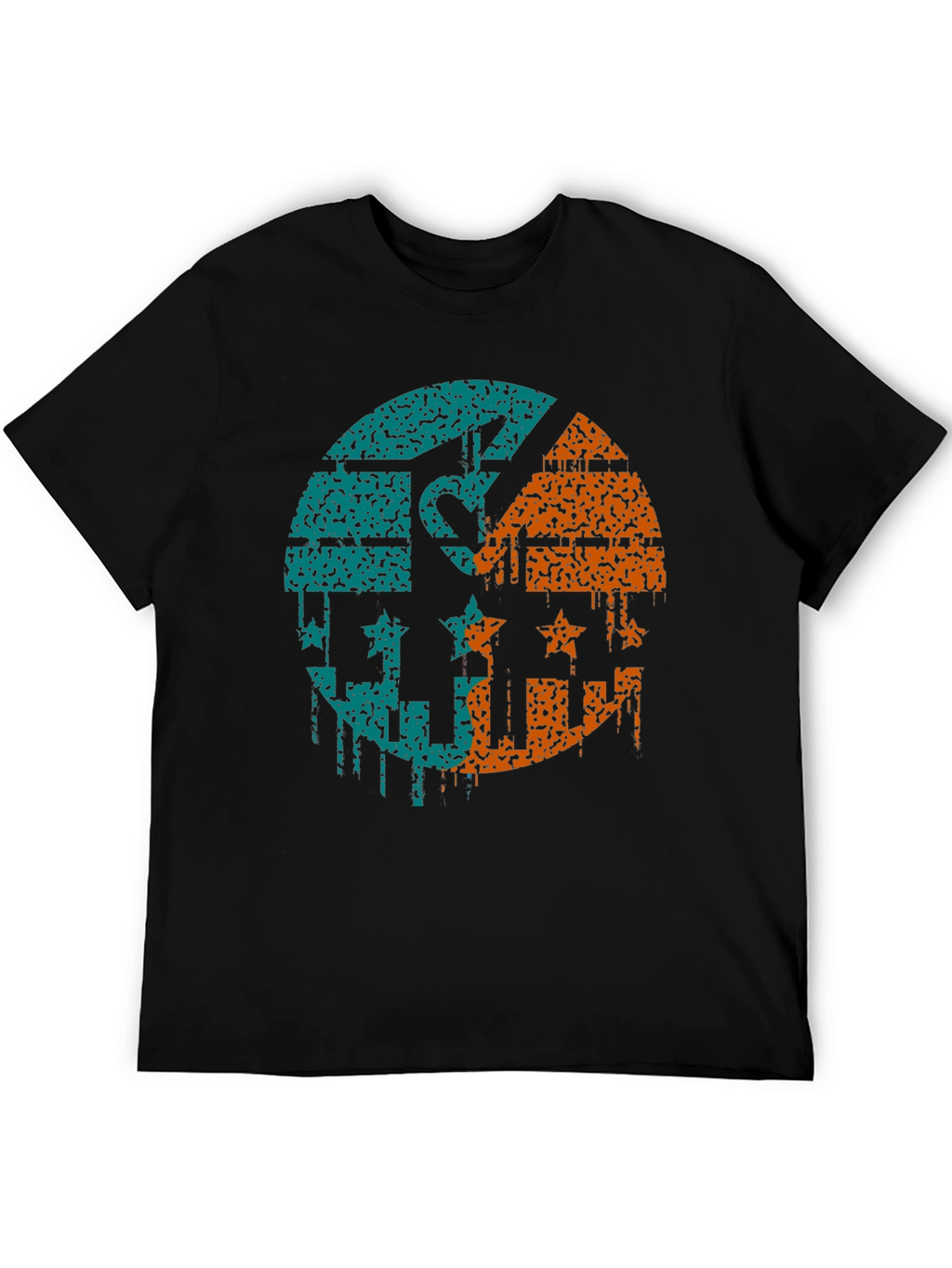 Abstract Graphic Print Tee