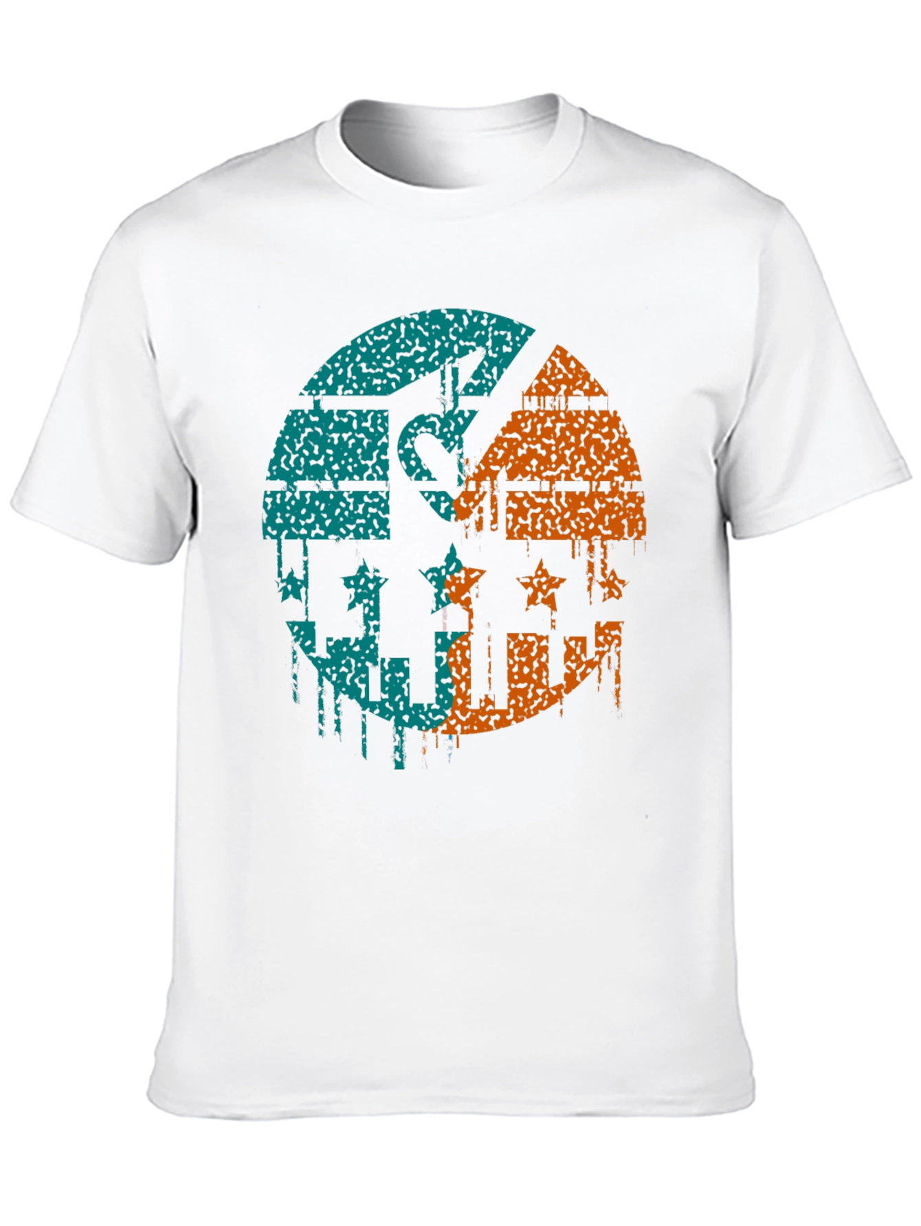 Abstract Graphic Print Tee