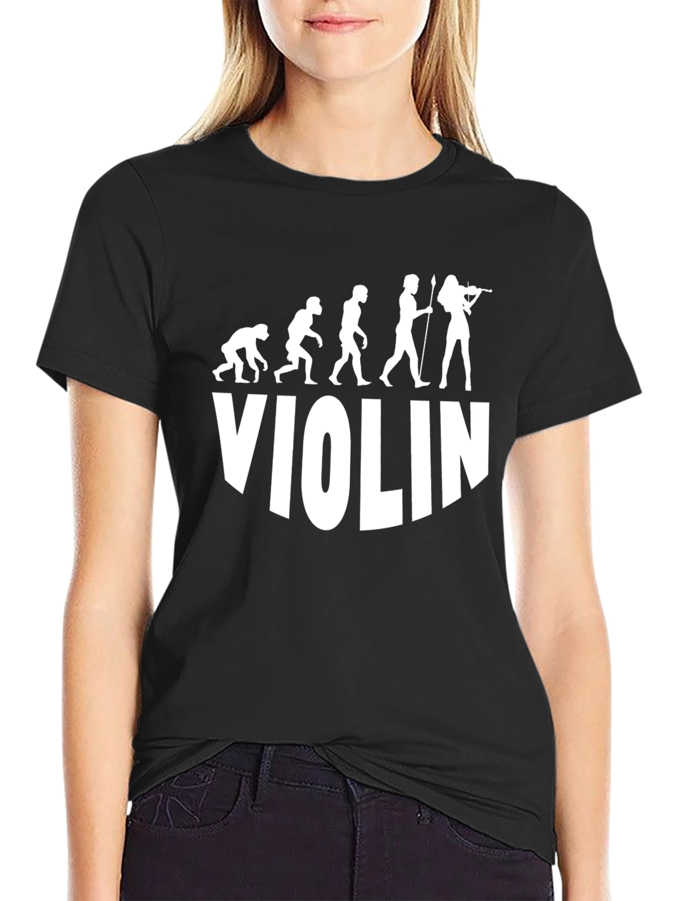 Evolution of Violinist Funny Music T-Shirt