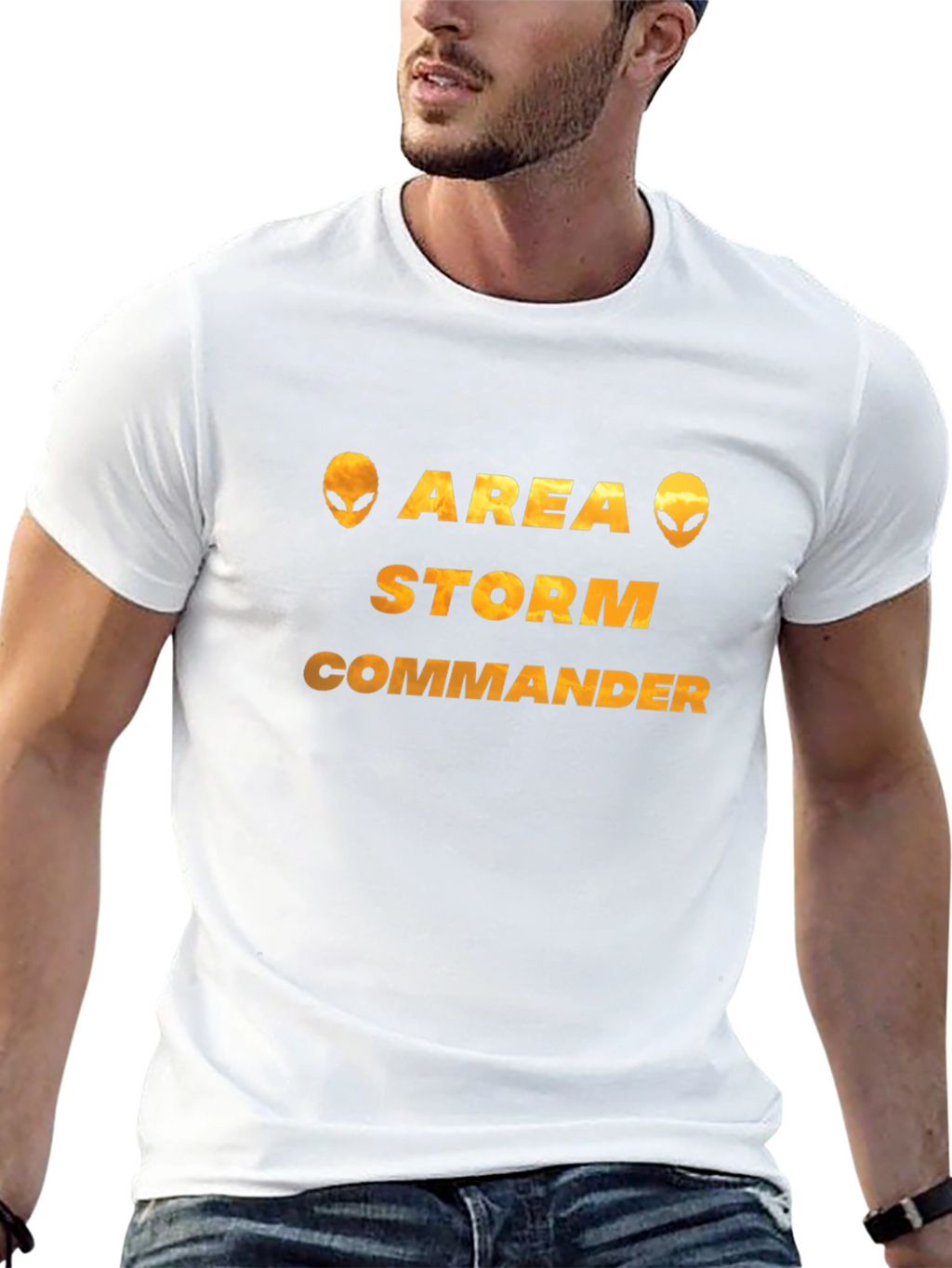 Area Storm Commander Black Graphic T-Shirt
