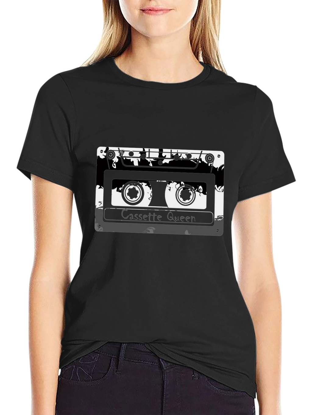 Cassette Queen Graphic Tee - Retro Style
