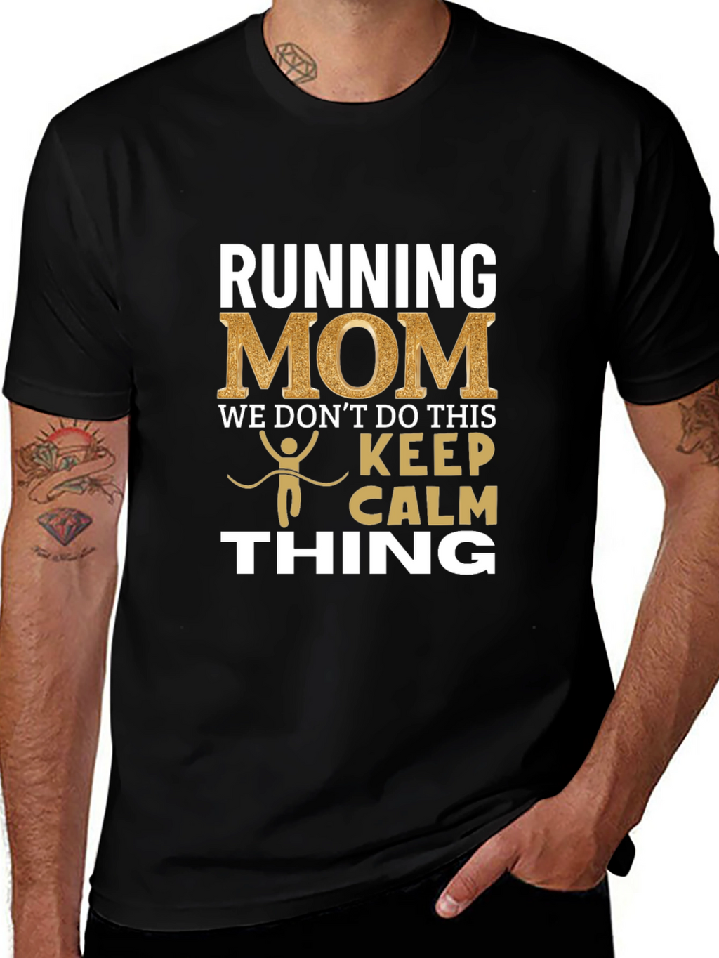 Running Mom T-Shirt - Keep Calm Thing