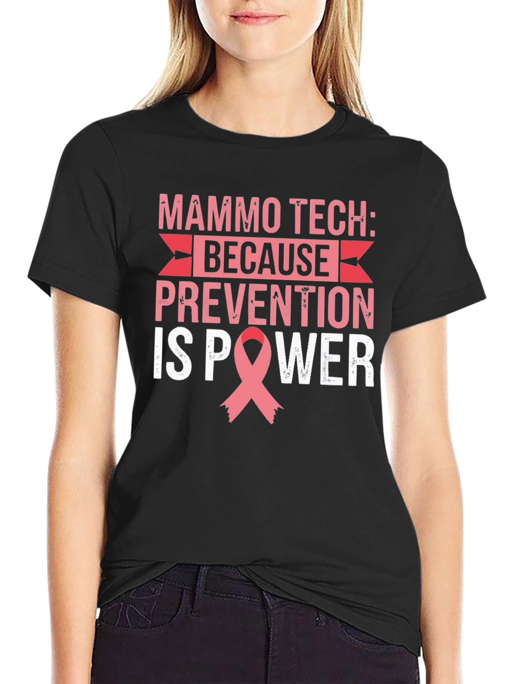 Mammo Tech Prevention is Power T-Shirt