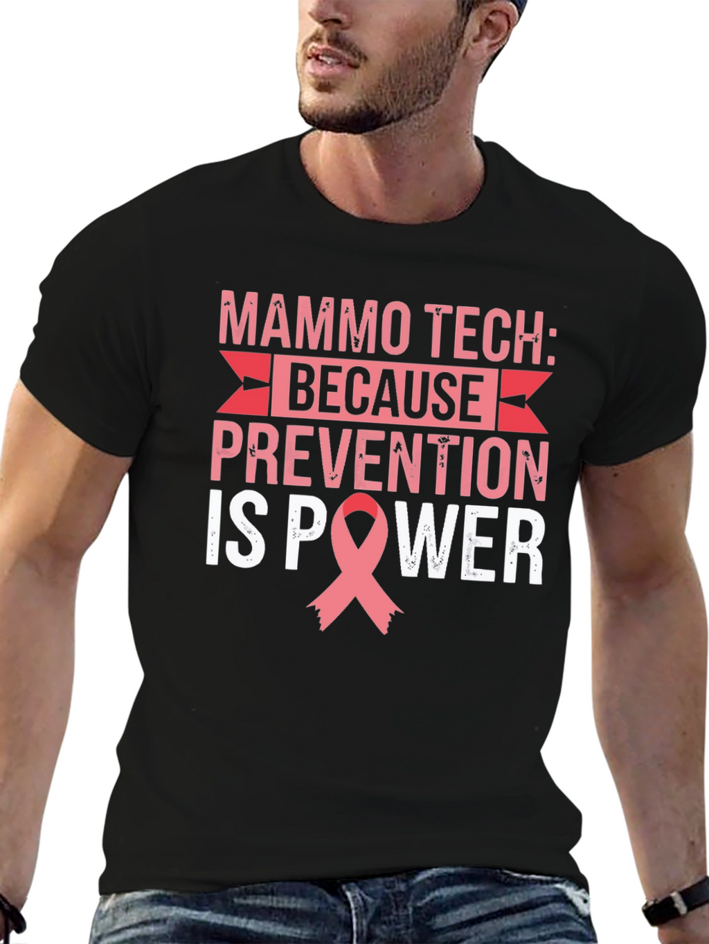 Mammo Tech Prevention is Power T-Shirt