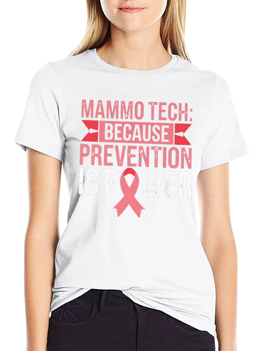 Mammo Tech Prevention is Power T-Shirt