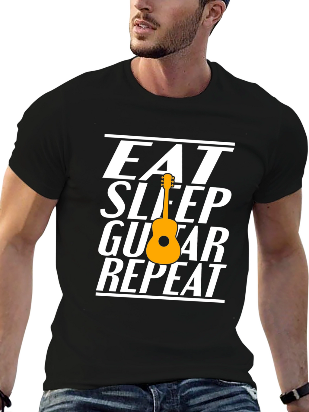 Eat Sleep Guitar Repeat T-Shirt