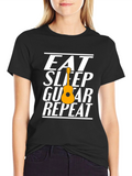 Eat Sleep Guitar Repeat T-Shirt