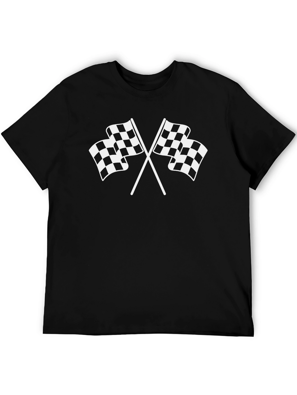 Checkered Flag Graphic Tee - Racing Fan Shirt