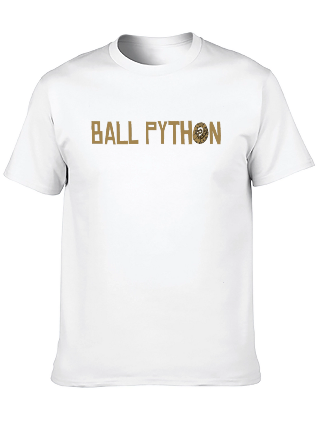 Ball Python Graphic Tee - Black Cotton T-Shirt
