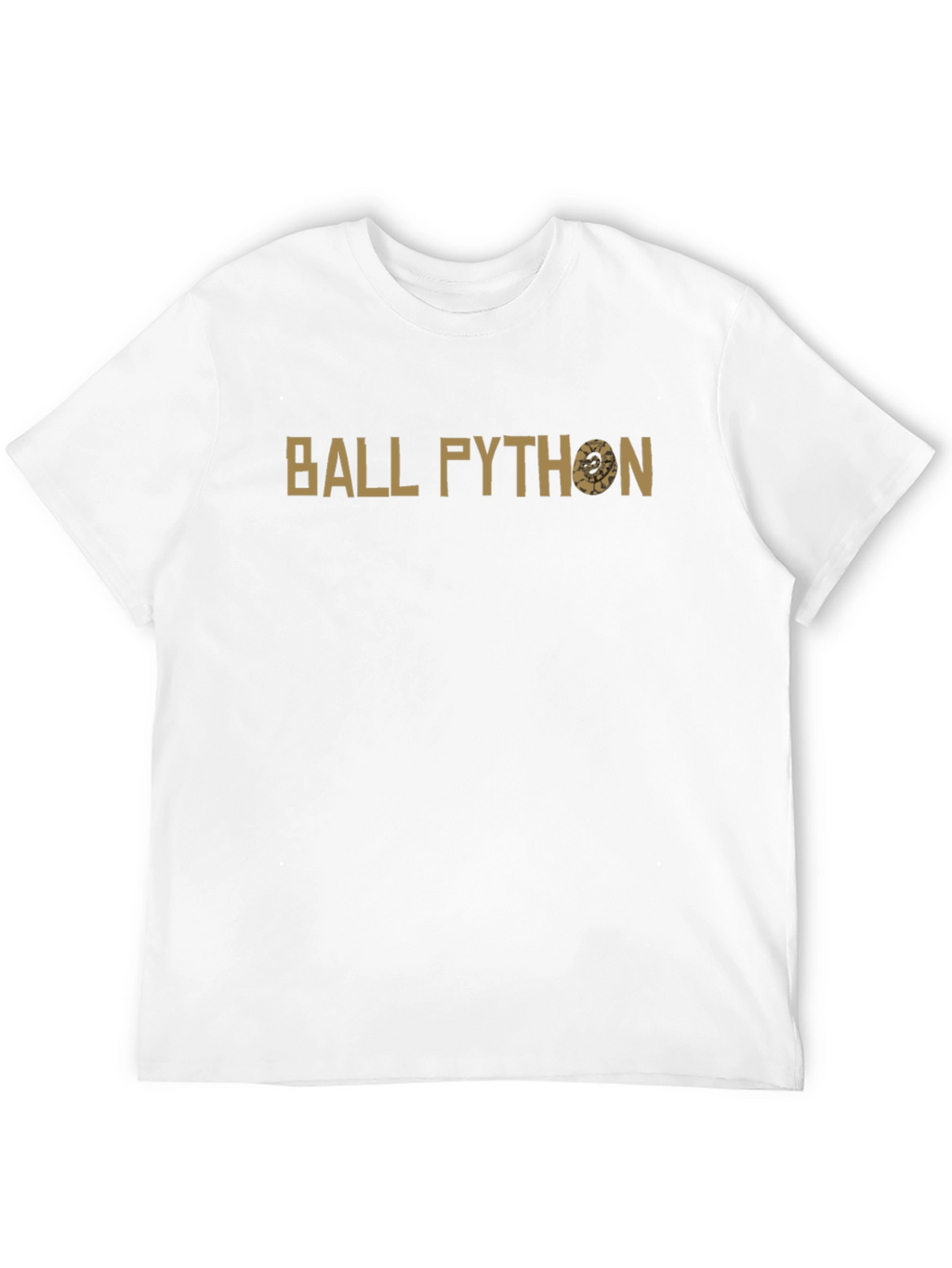 Ball Python Graphic Tee - Black Cotton T-Shirt