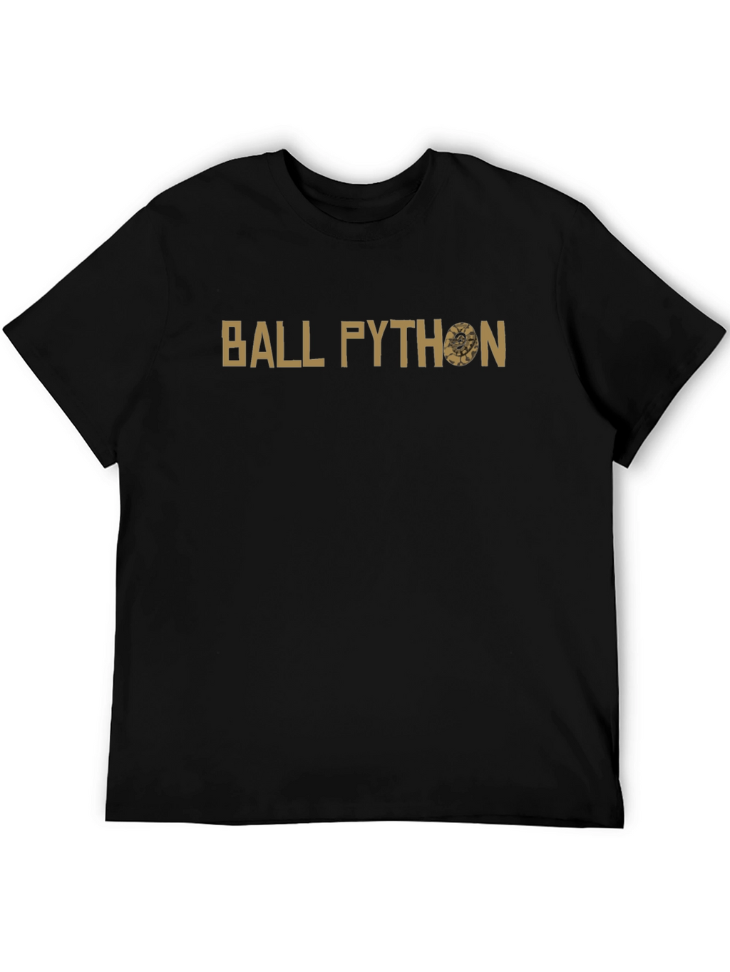 Ball Python Graphic Tee - Black Cotton T-Shirt