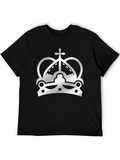 Crown Graphic Black T-Shirt - Stylish Streetwear