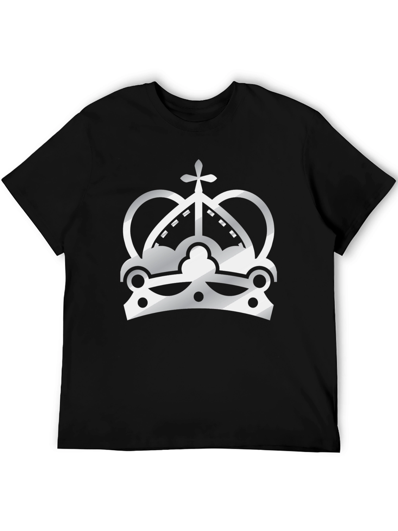 Crown Graphic Black T-Shirt - Stylish Streetwear