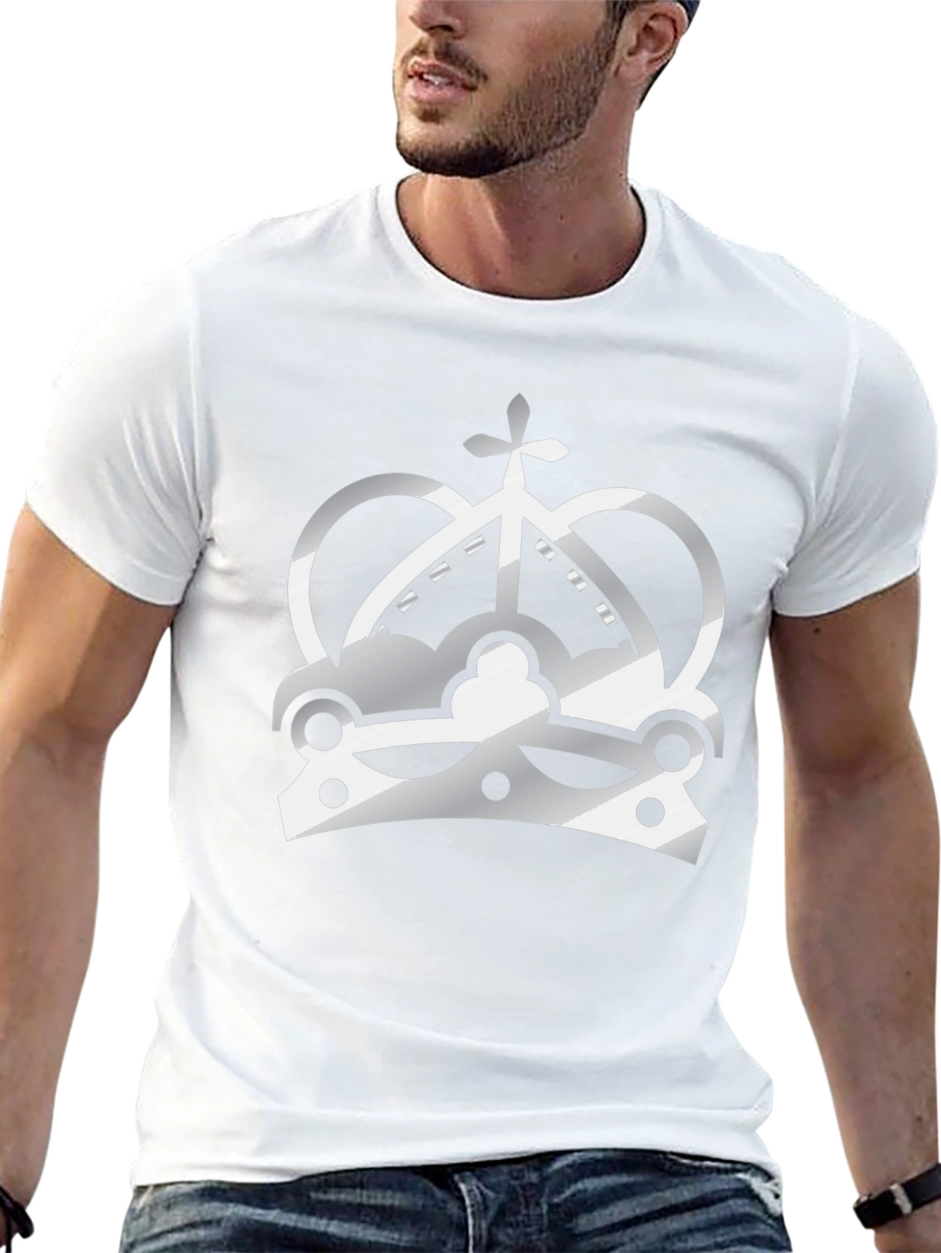 Crown Graphic Black T-Shirt - Stylish Streetwear