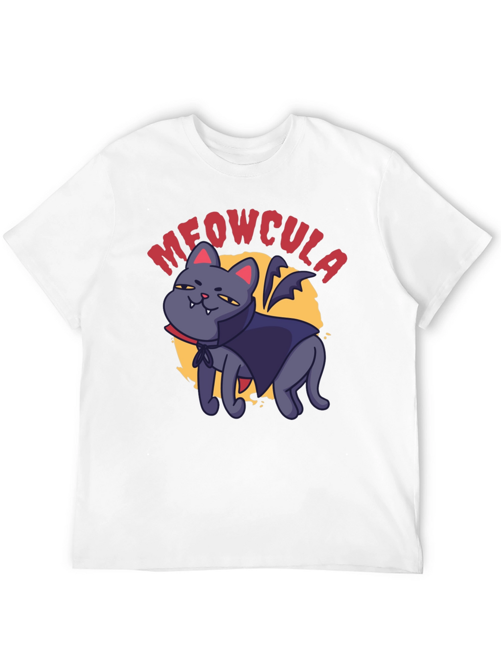 Meowcula Vampire Cat Graphic T-Shirt