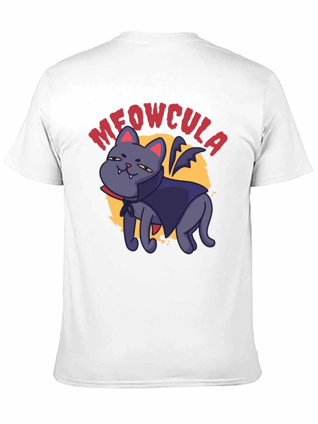 Meowcula Vampire Cat Graphic T-Shirt