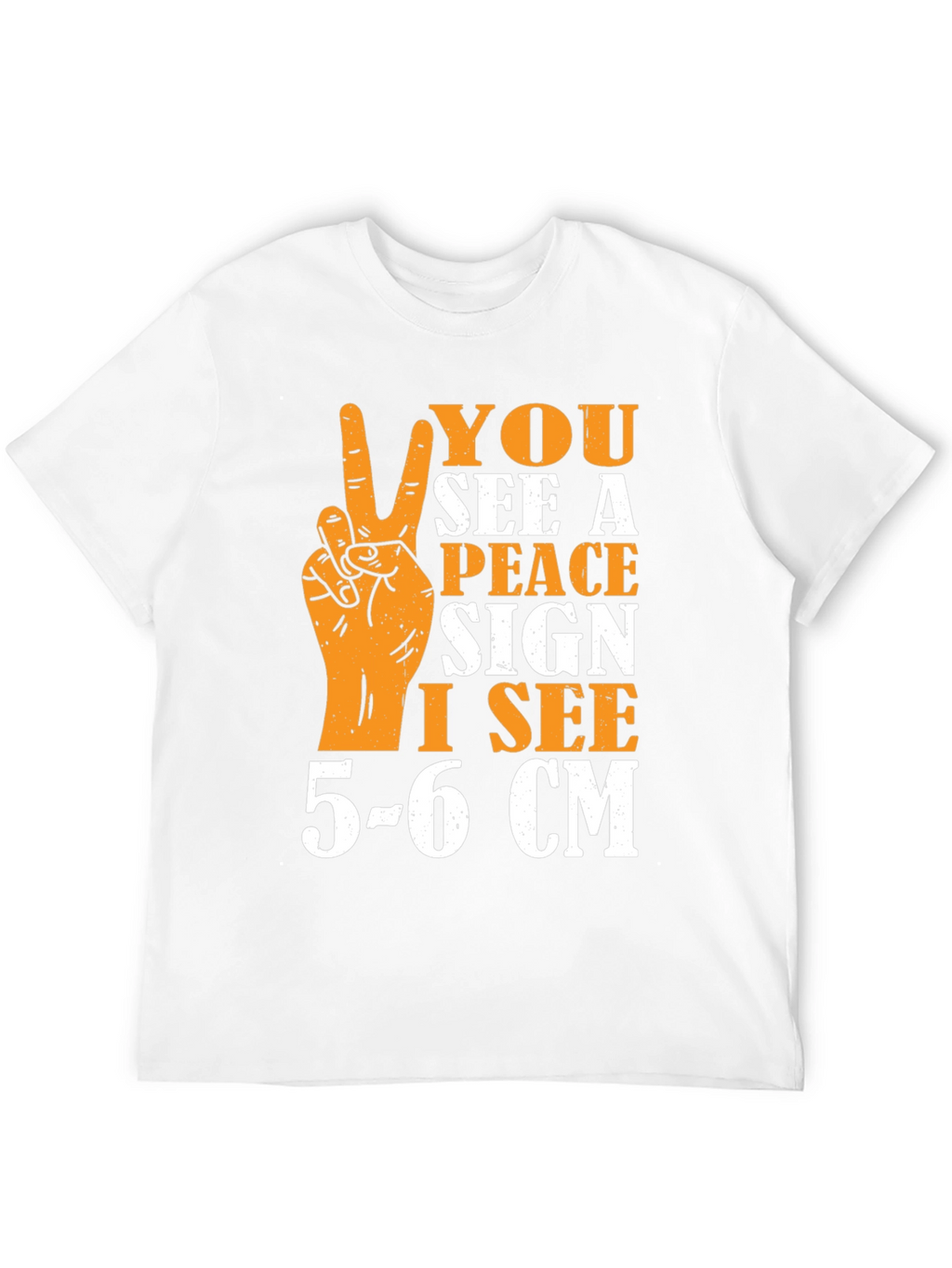 Peace Sign Humor Graphic T-Shirt