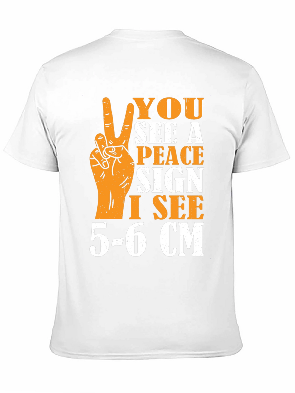 Peace Sign Humor Graphic T-Shirt