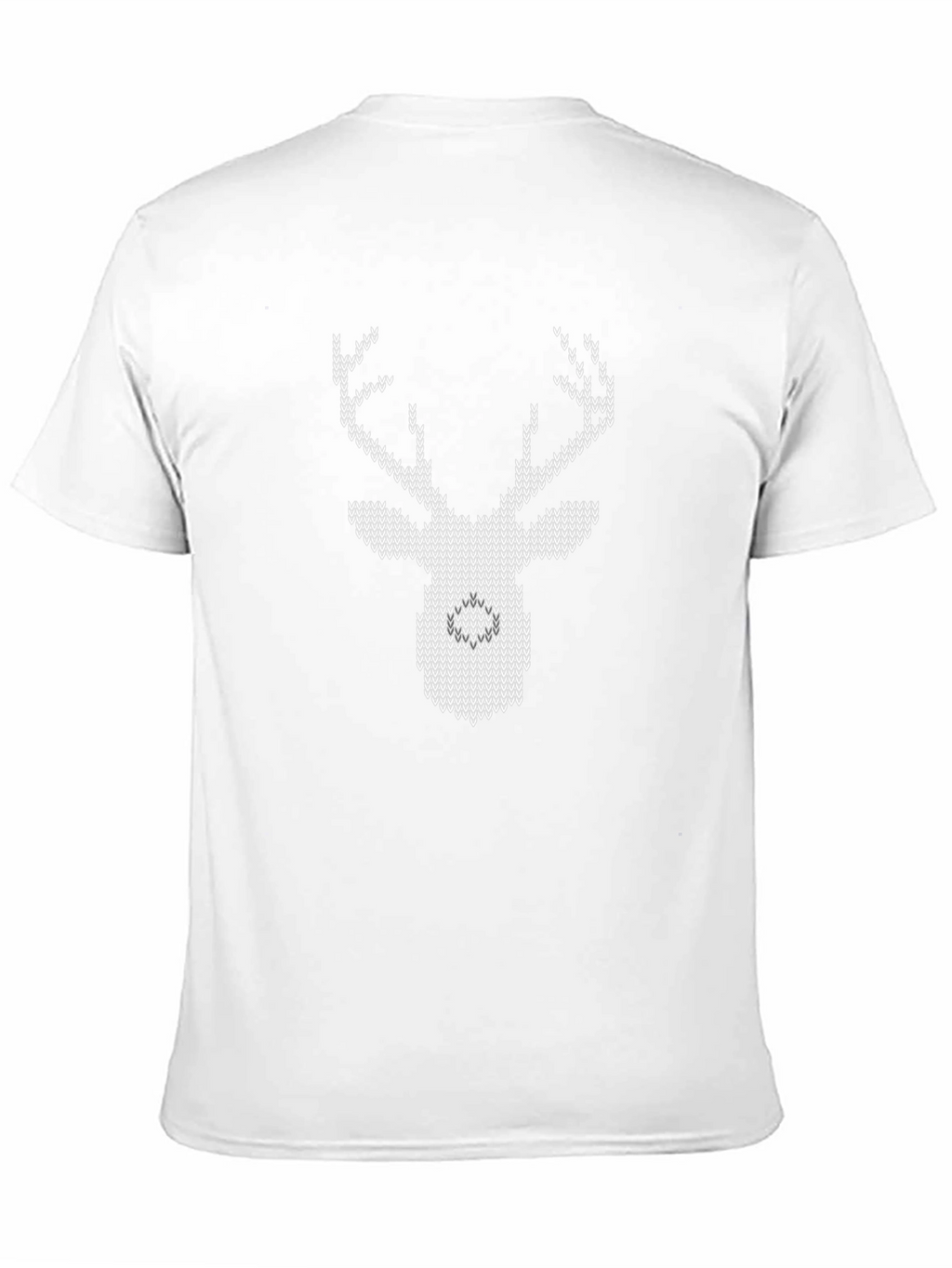 Knitted Reindeer T-Shirt - Holiday Festive Top