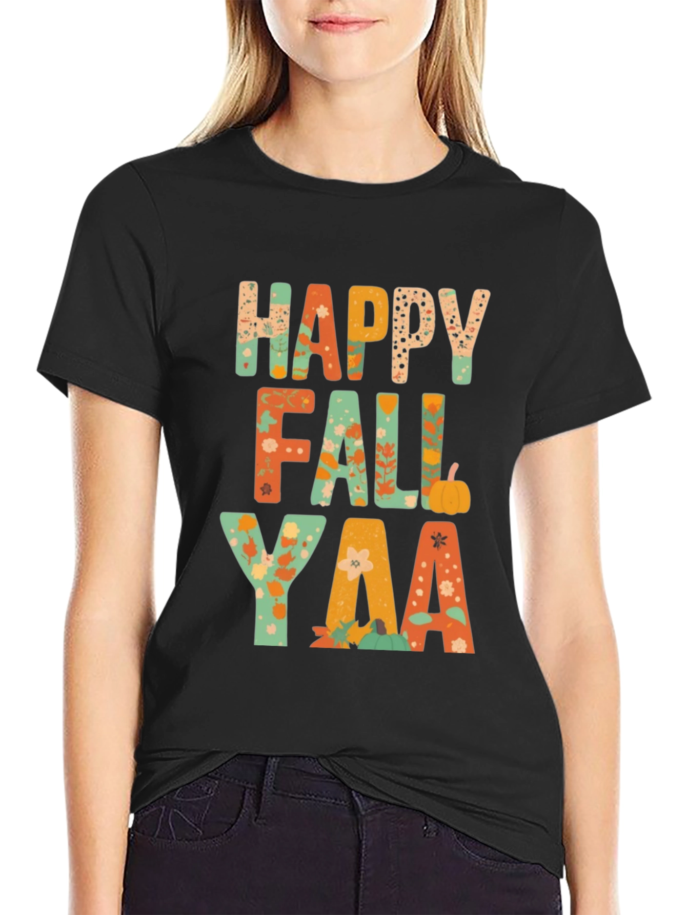 Happy Fall Yall Graphic T-Shirt