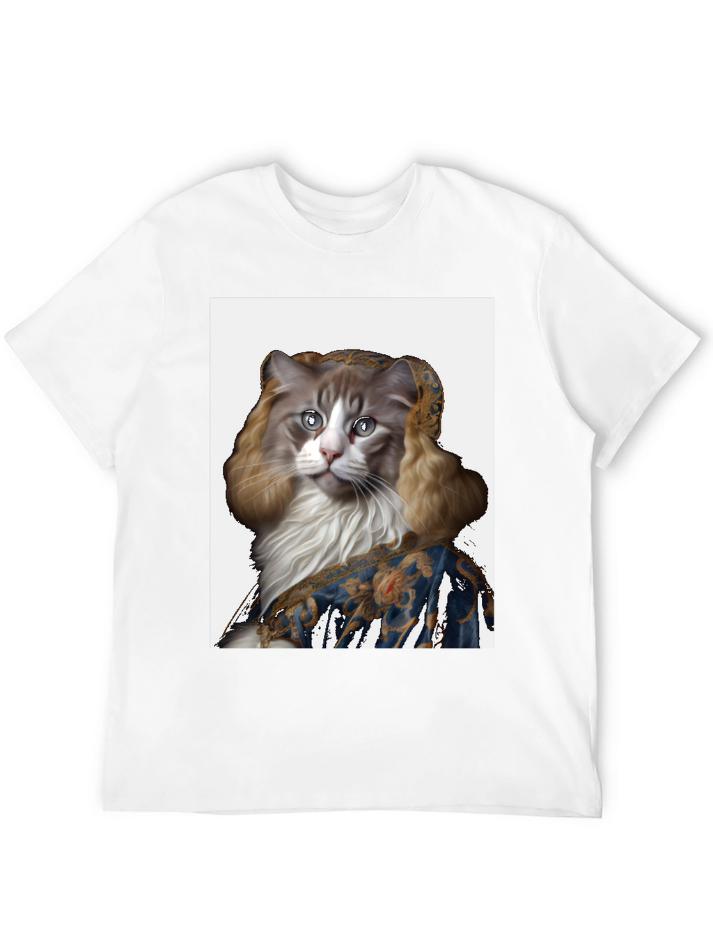 Renaissance Cat Portrait T-Shirt
