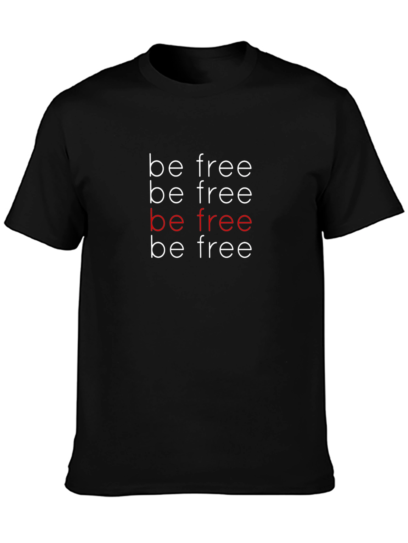 Be Free Graphic Tee - Stylish Comfort
