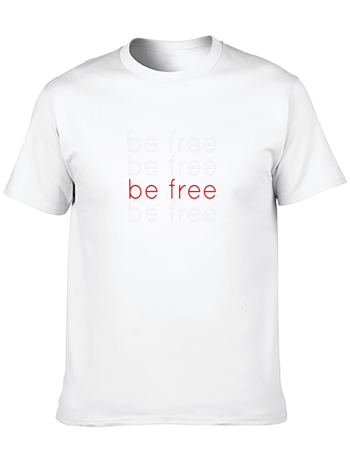Be Free Graphic Tee - Stylish Comfort
