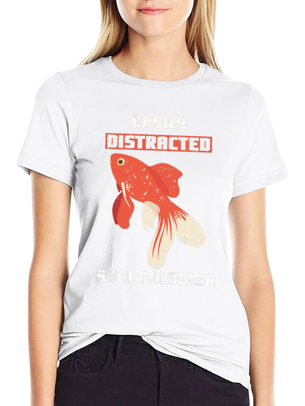 Easily Distracted By a Goldfish T-Shirt