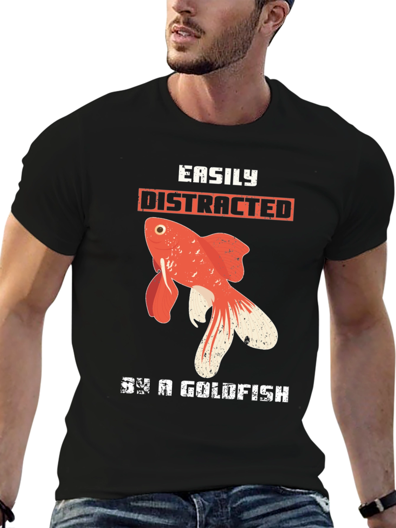 Easily Distracted By a Goldfish T-Shirt