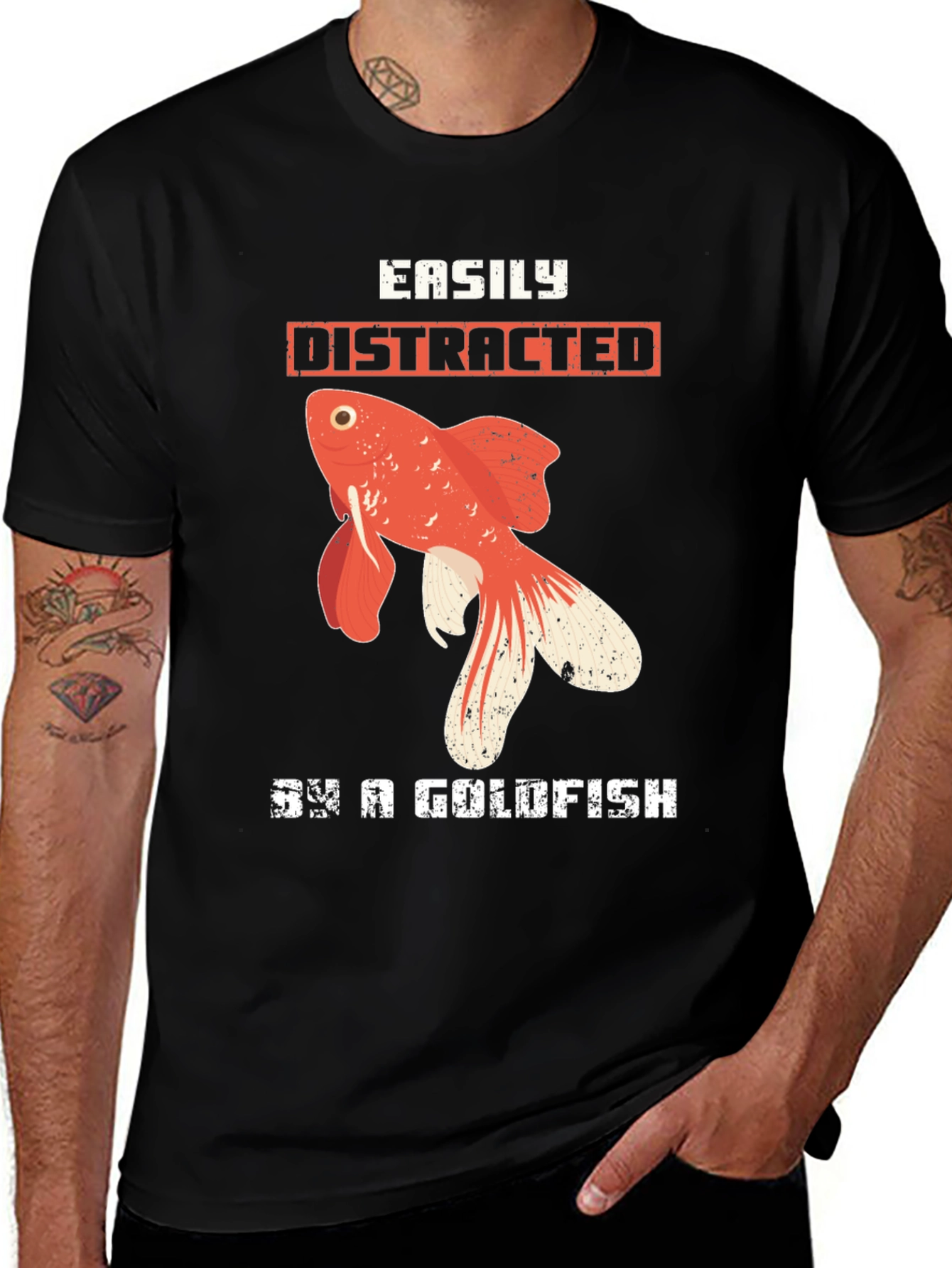 Easily Distracted By a Goldfish T-Shirt
