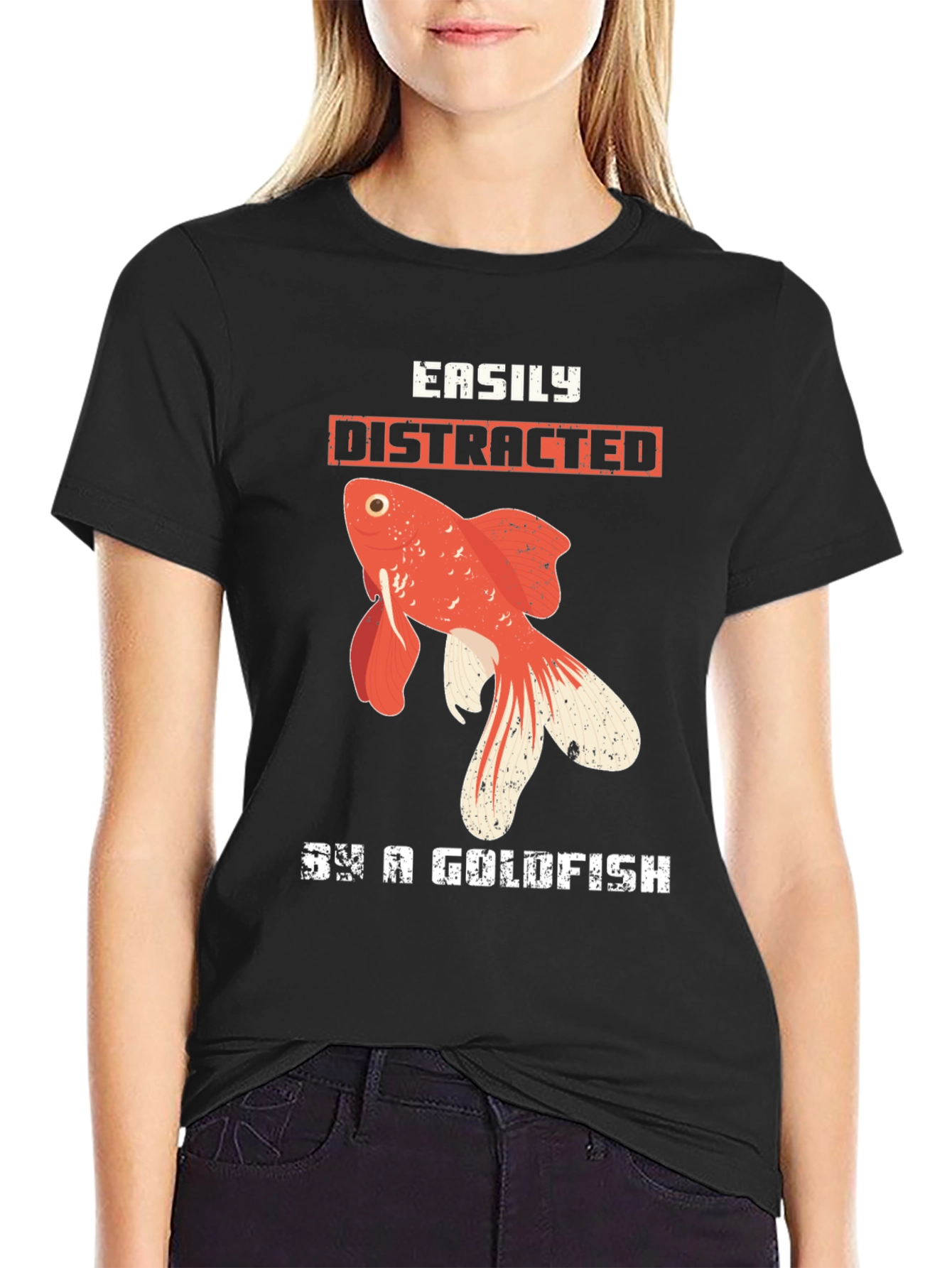 Easily Distracted By a Goldfish T-Shirt