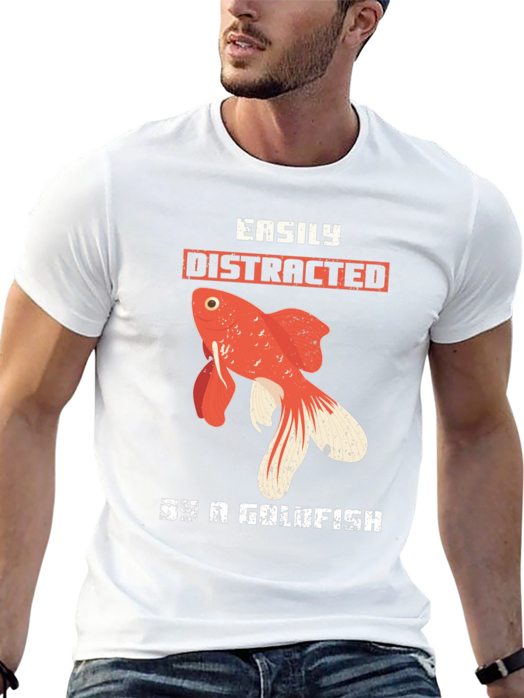 Easily Distracted By a Goldfish T-Shirt