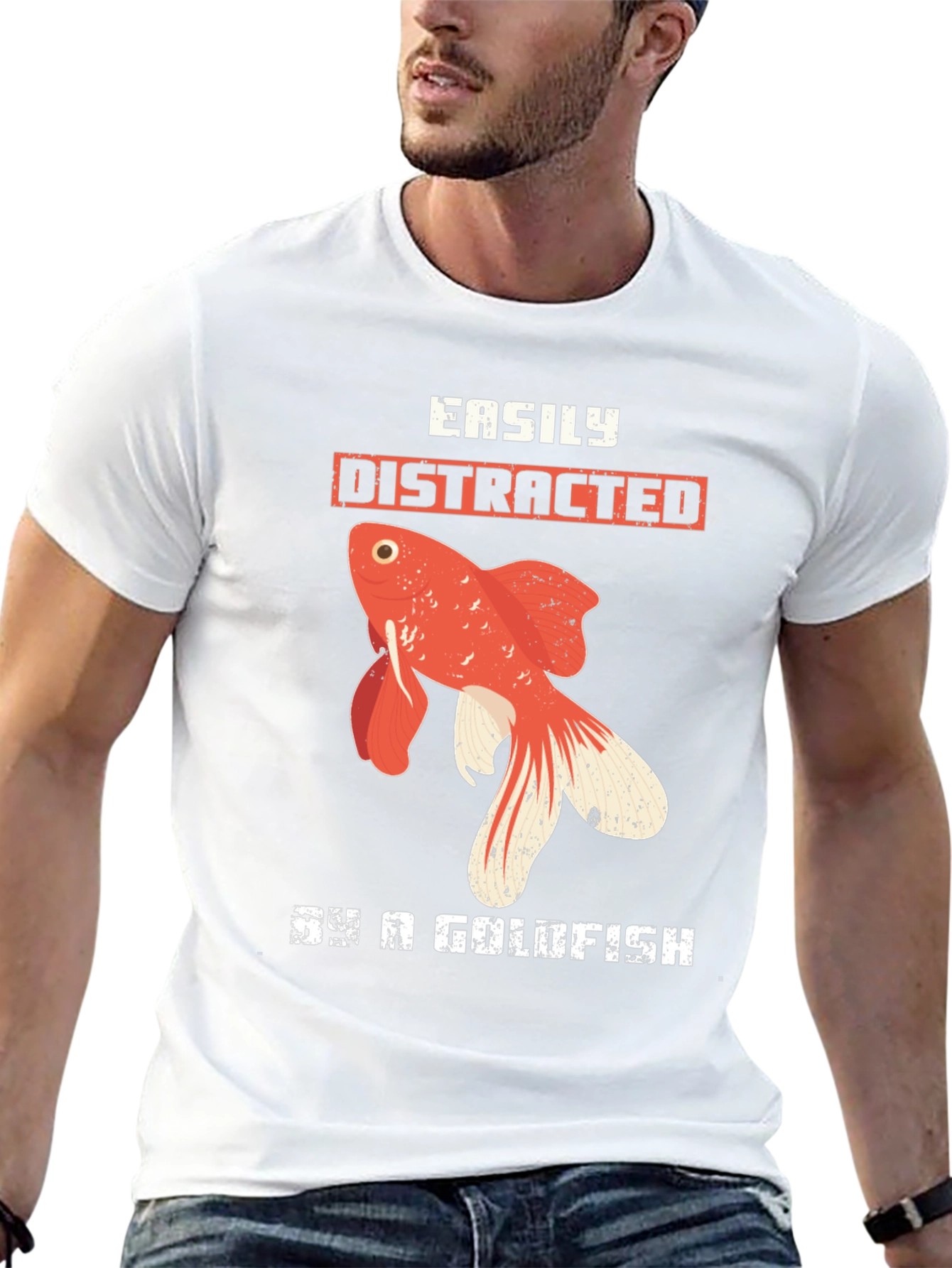 Easily Distracted By a Goldfish T-Shirt