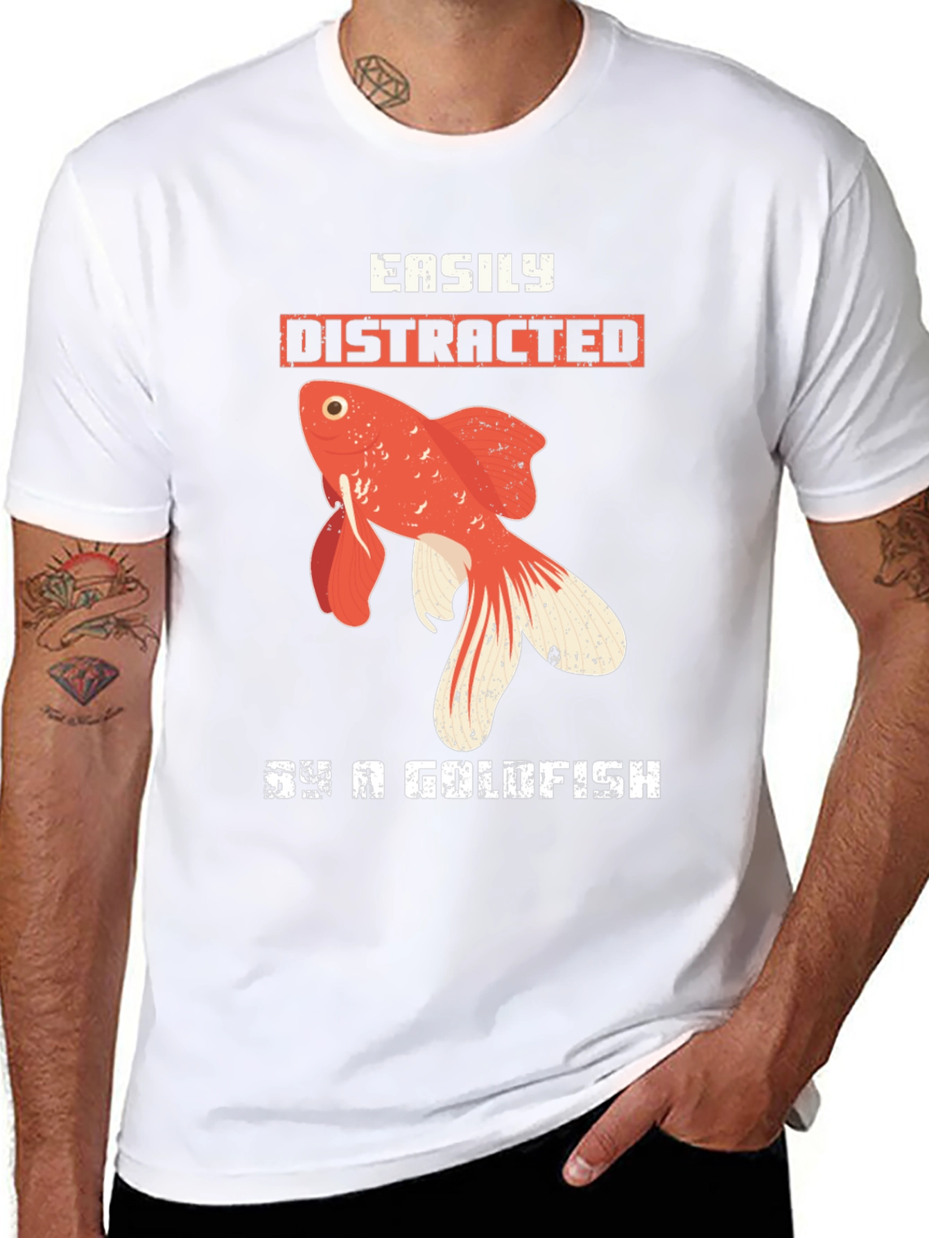 Easily Distracted By a Goldfish T-Shirt