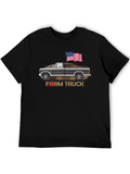 Farm Truck American Flag Graphic Tee