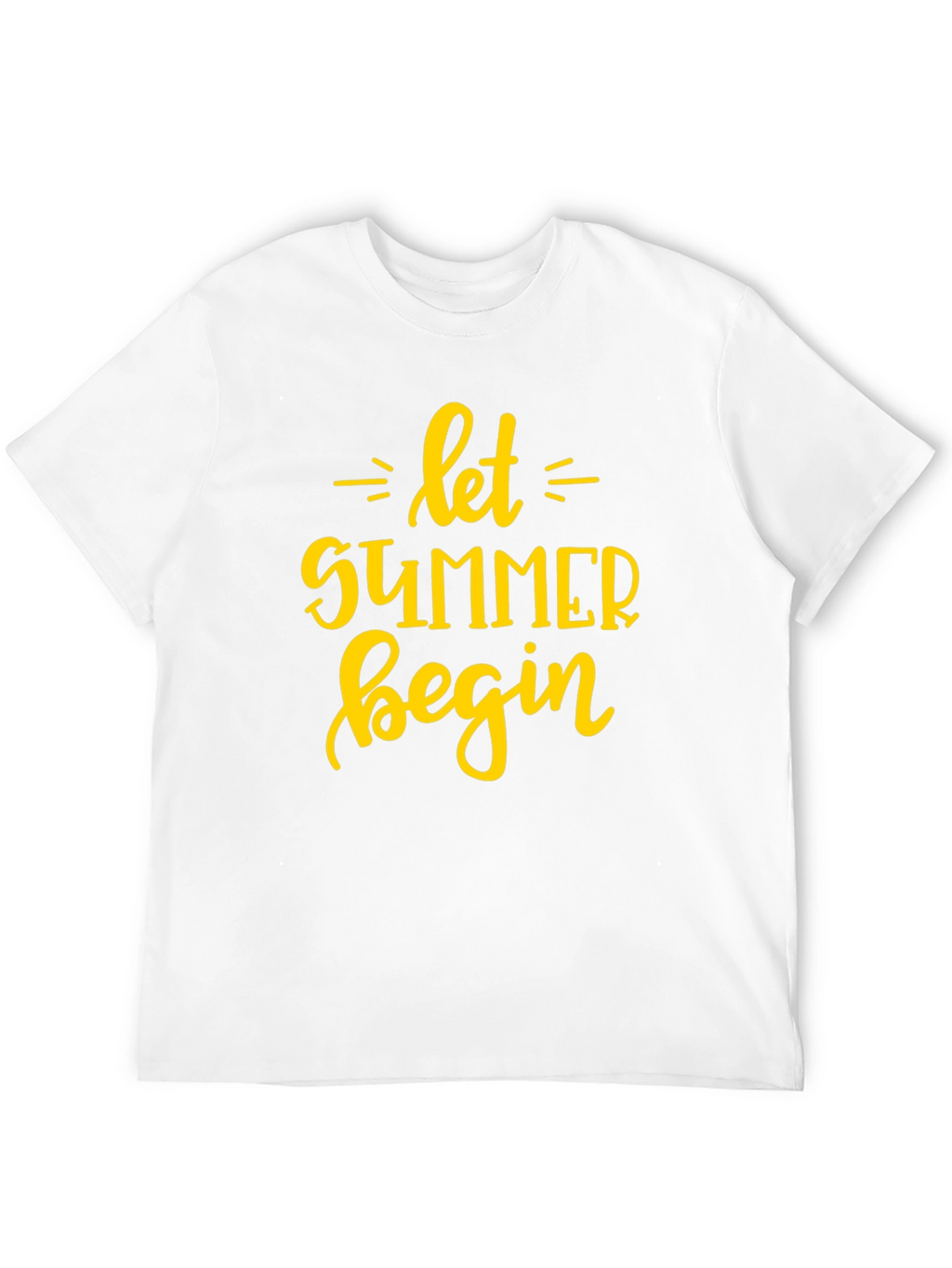Let Summer Begin Graphic T-Shirt - Black Cotton Tee