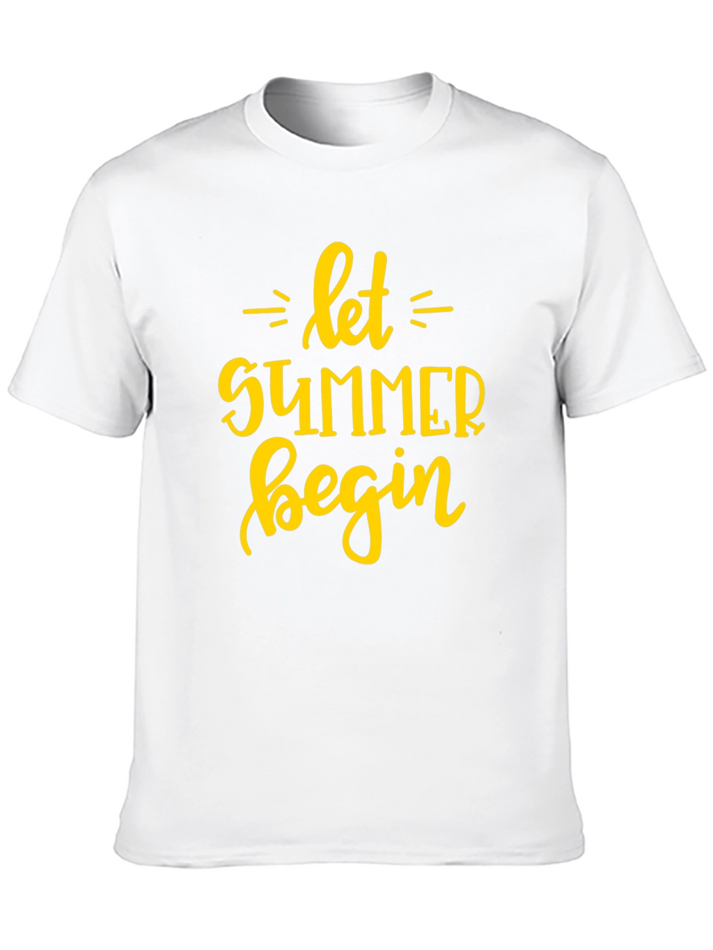 Let Summer Begin Graphic T-Shirt - Black Cotton Tee