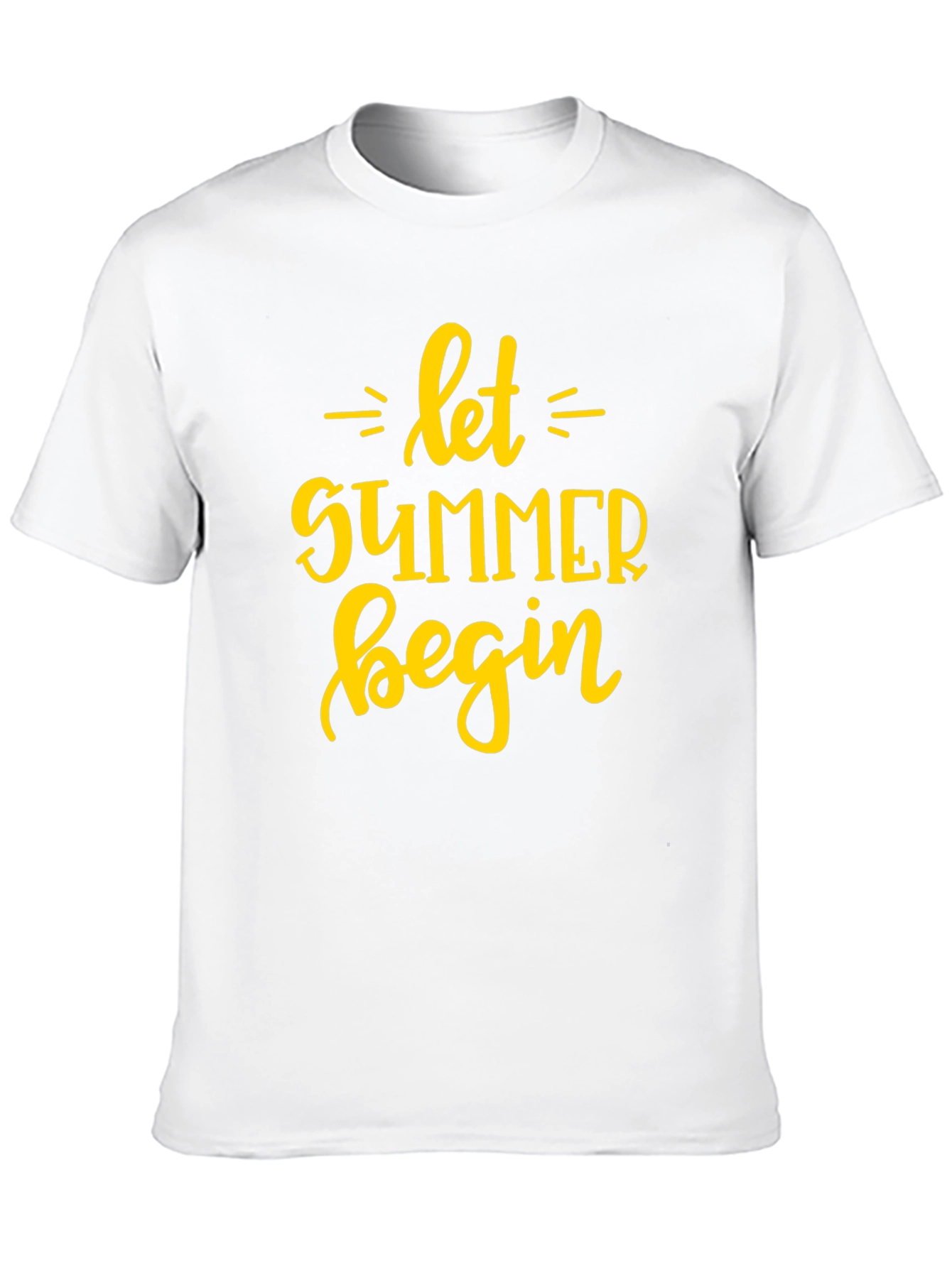 Let Summer Begin Graphic T-Shirt - Black Cotton Tee