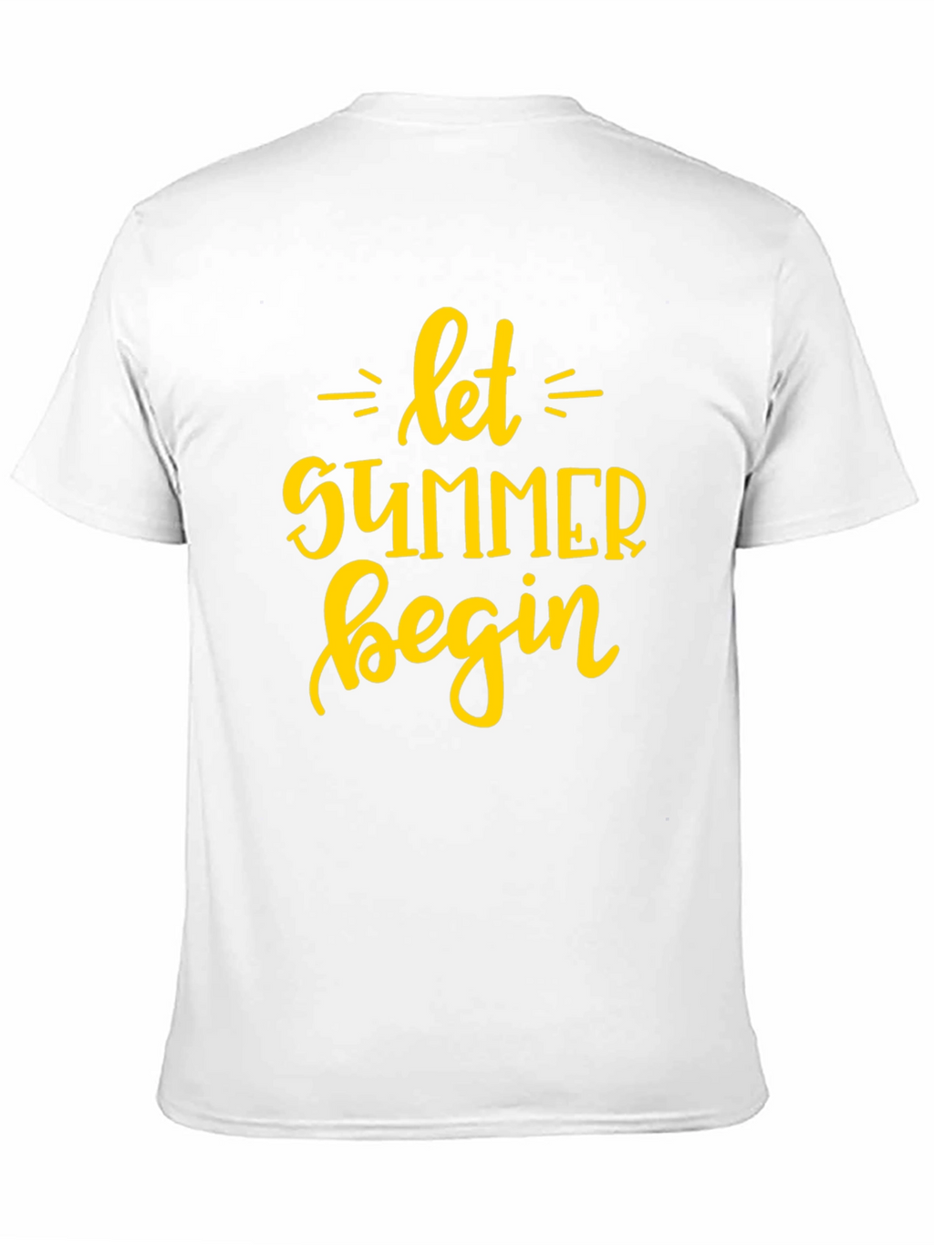 Let Summer Begin Graphic T-Shirt - Black Cotton Tee