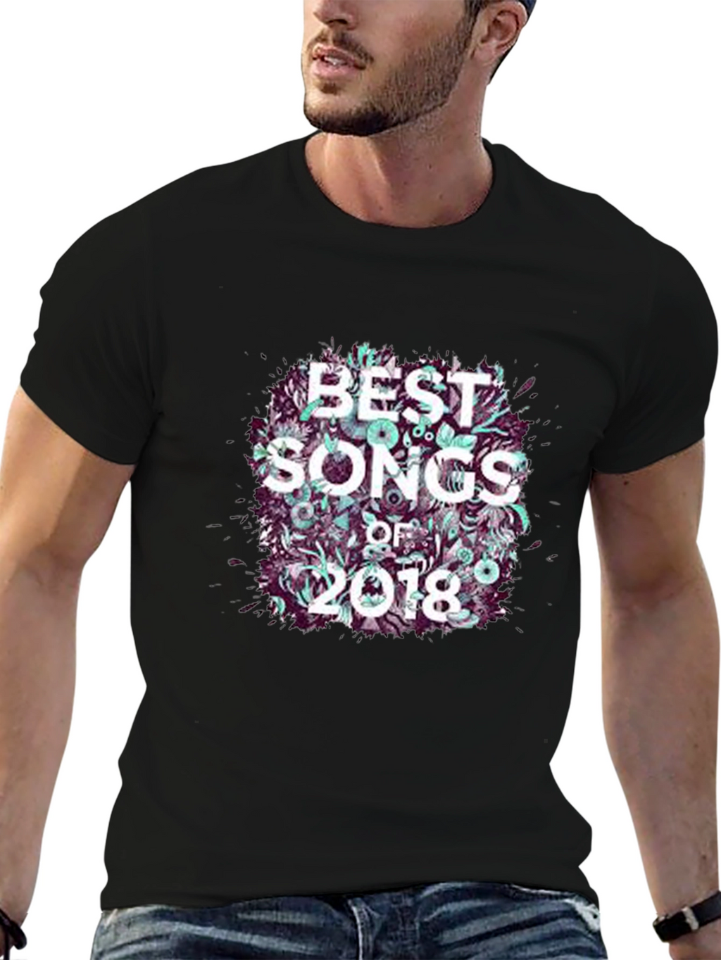 Best Songs of 2018 Graphic Tee - Black