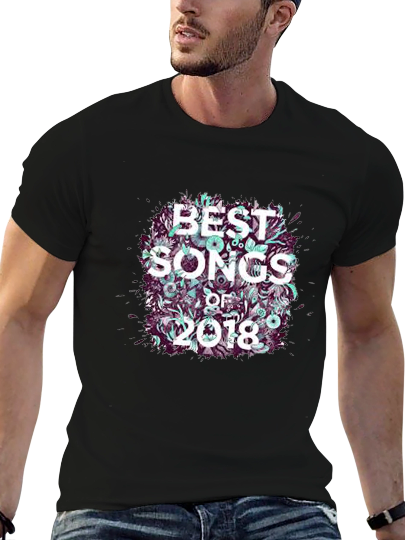 Best Songs of 2018 Graphic Tee - Black