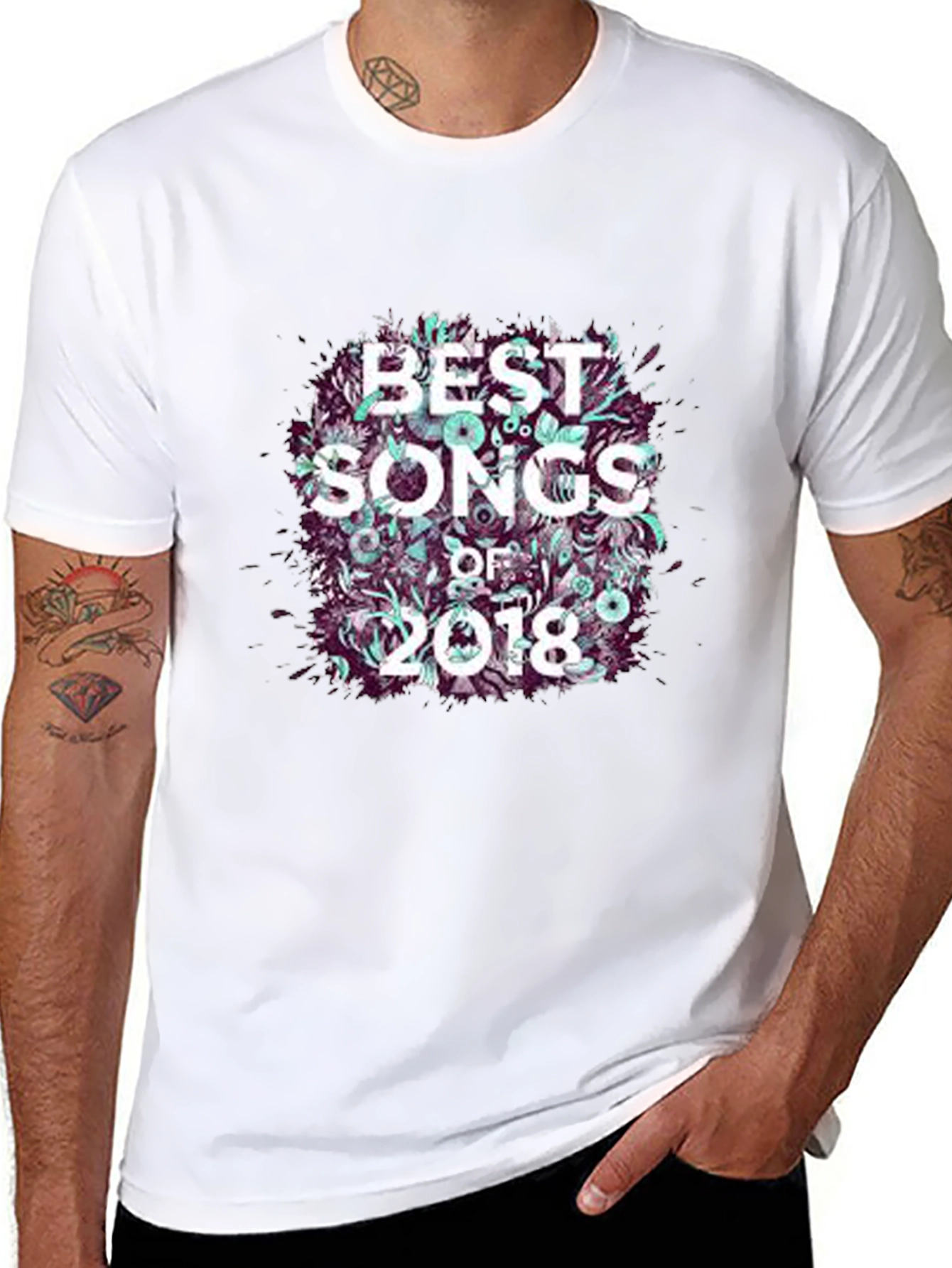 Best Songs of 2018 Graphic Tee - Black