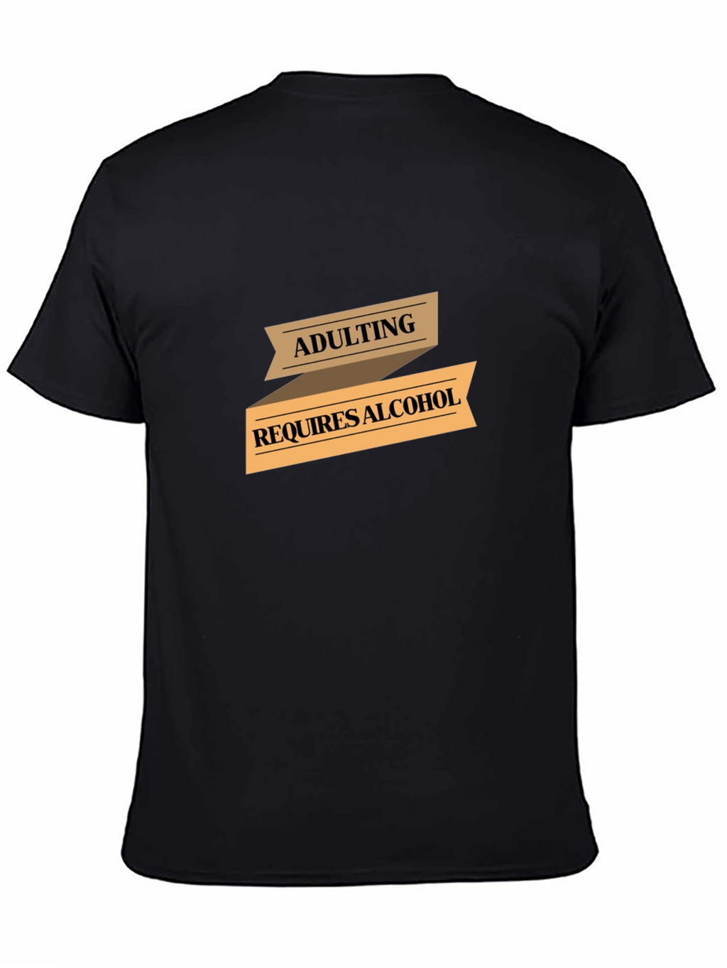 Adulting Requires Alcohol Graphic T-Shirt