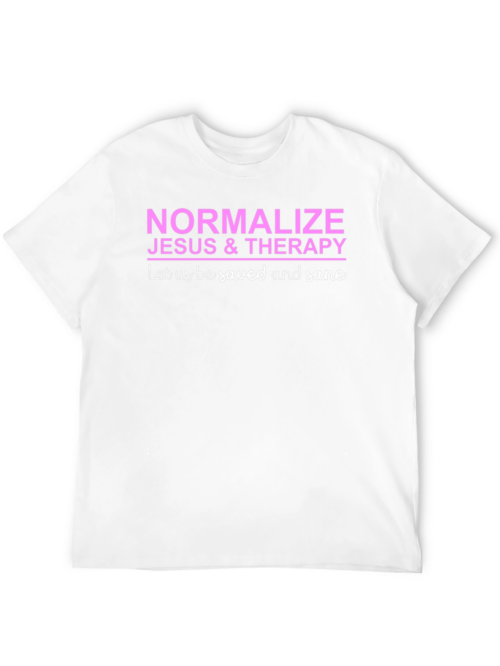 Normalize Jesus & Therapy Black T-Shirt