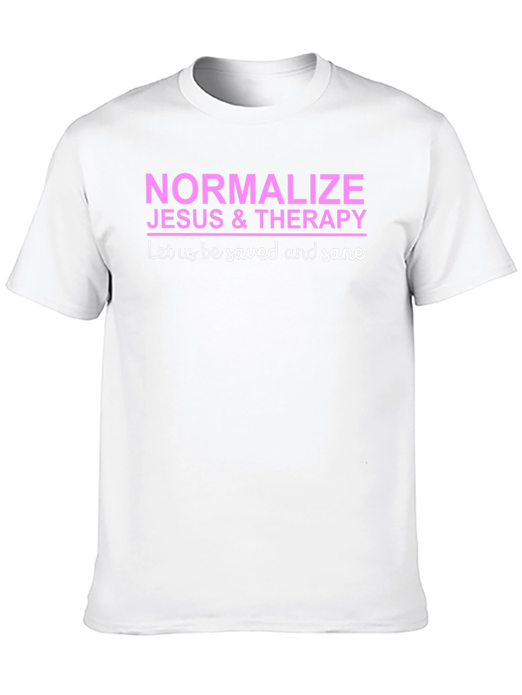 Normalize Jesus & Therapy Black T-Shirt