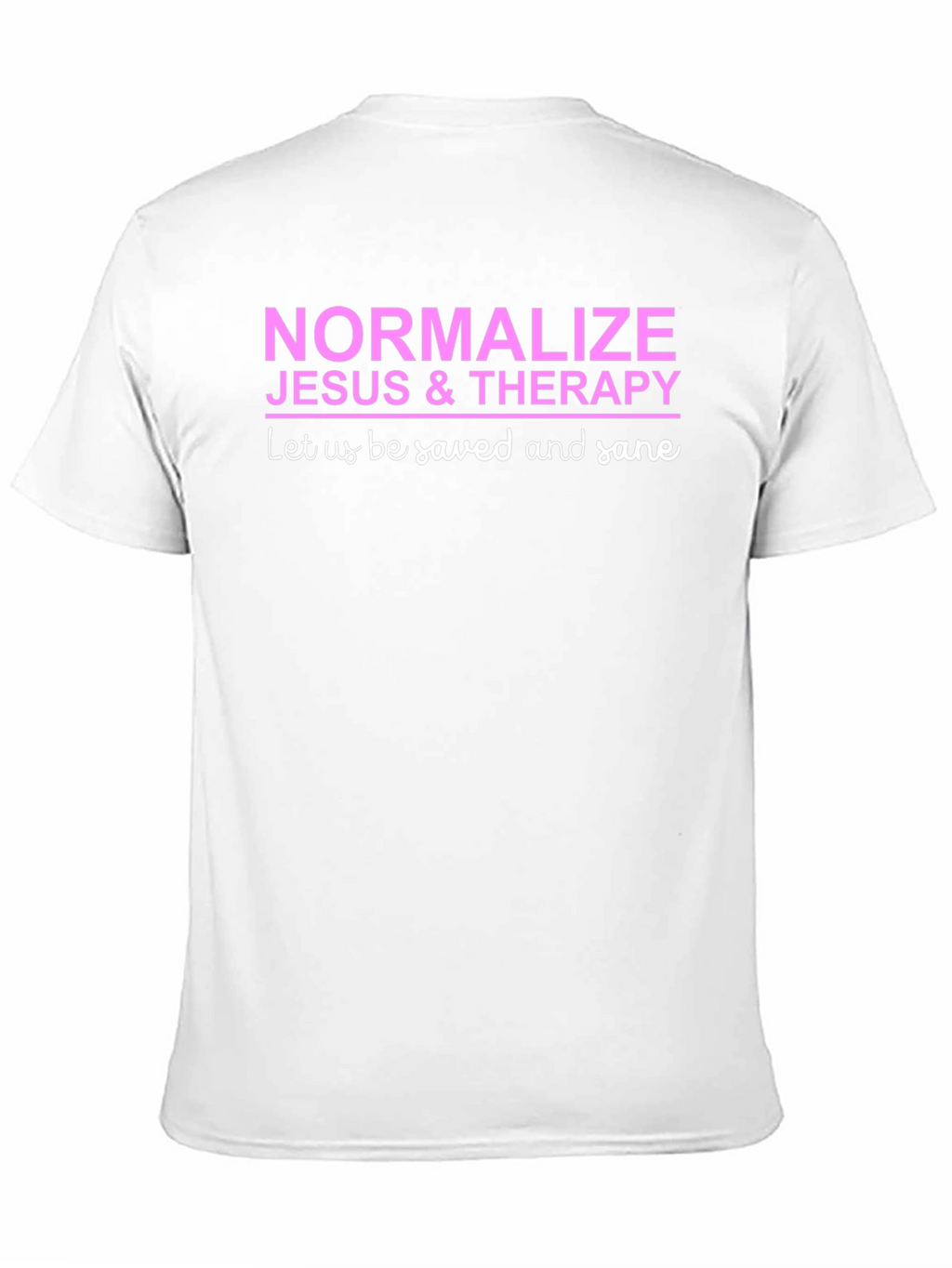 Normalize Jesus & Therapy Black T-Shirt
