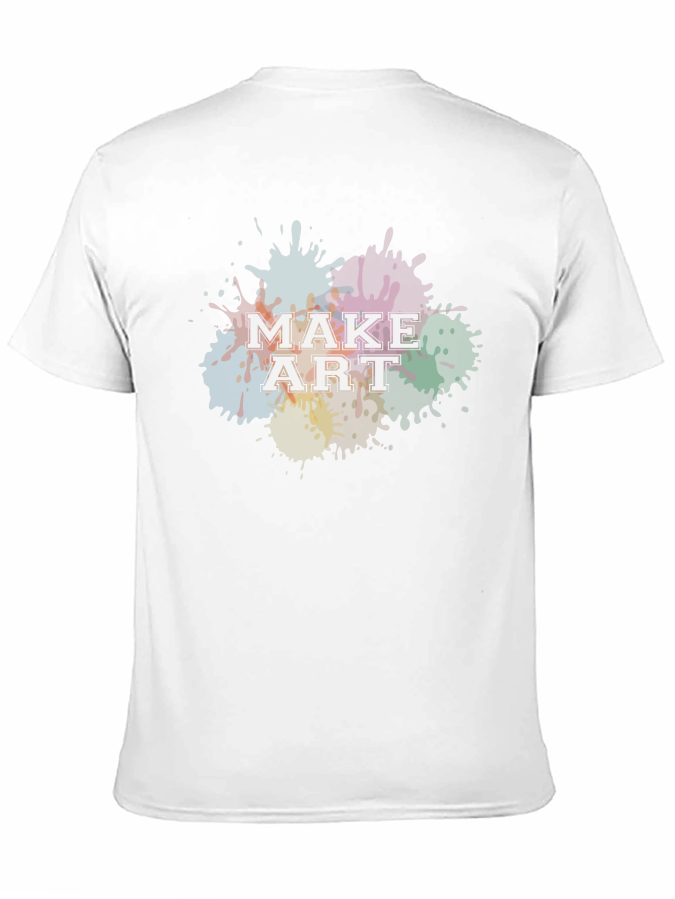 Make Art Black T-Shirt - Creative Expression Tee