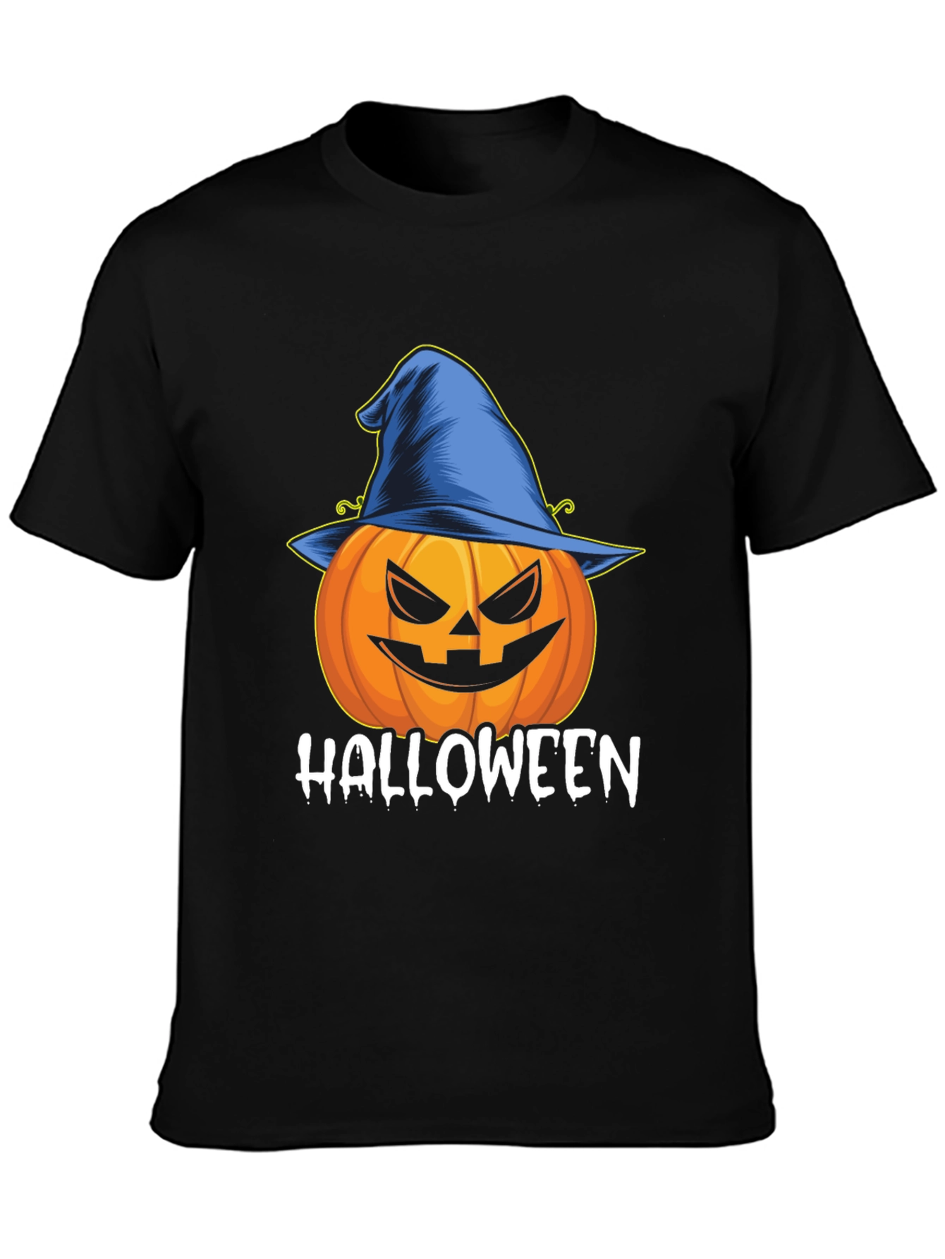 Halloween Pumpkin Witch Hat T-Shirt